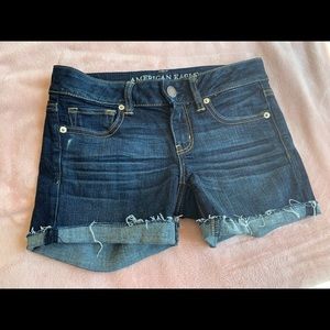 american eagle low rise jean shorts
